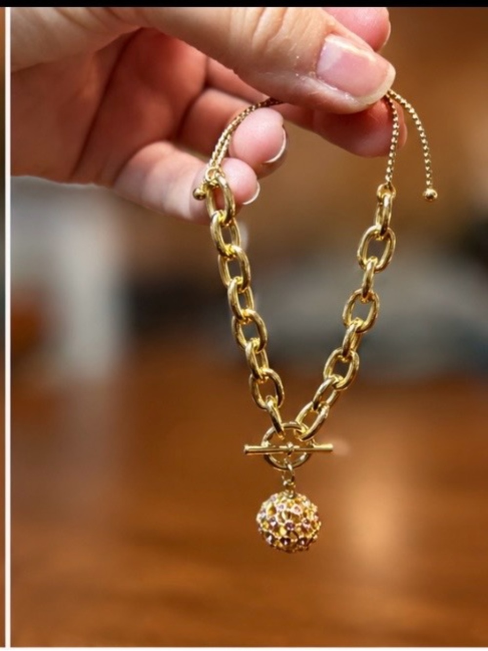Mary Kay Gold-Tone Crystal Ball Necklace, Bracelet & Earrings Set - Picture 2 of 5